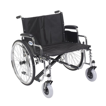 Drive Medical STD26ECDDA Sentra EC Heavy Duty Extra Wide Wheelchair, Detachable Desk Arms, 26" Seat